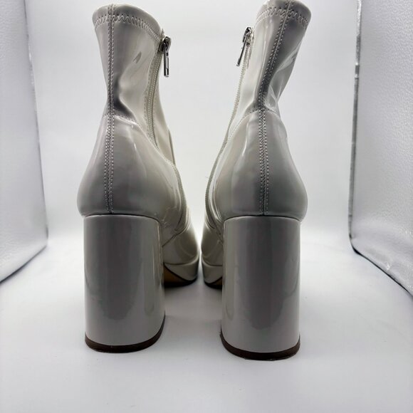 Kenneth Cole white vegan leather platform bootie - Picture 4 of 6